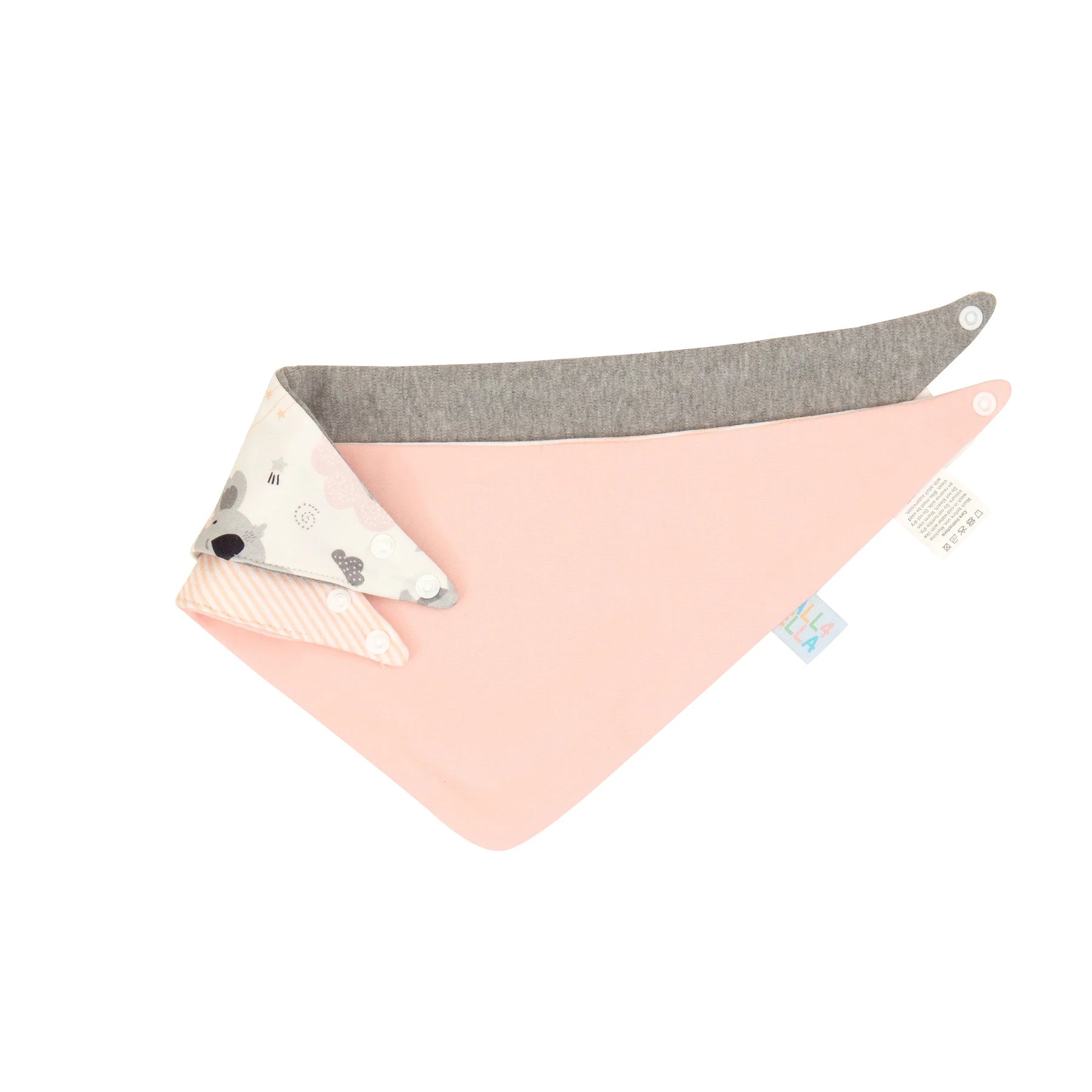 Bandana Bibs Reversible 2pk - Pink Koala