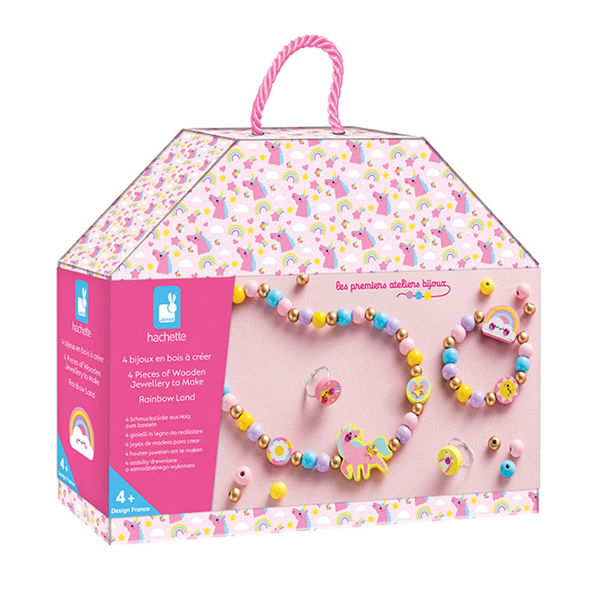Rainbow Wooden Jewellery Kit