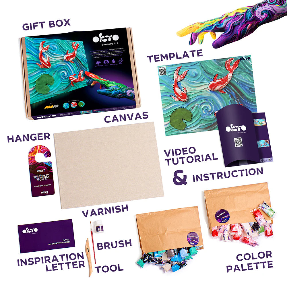 Sensory Art Creative Set - Koi Carps