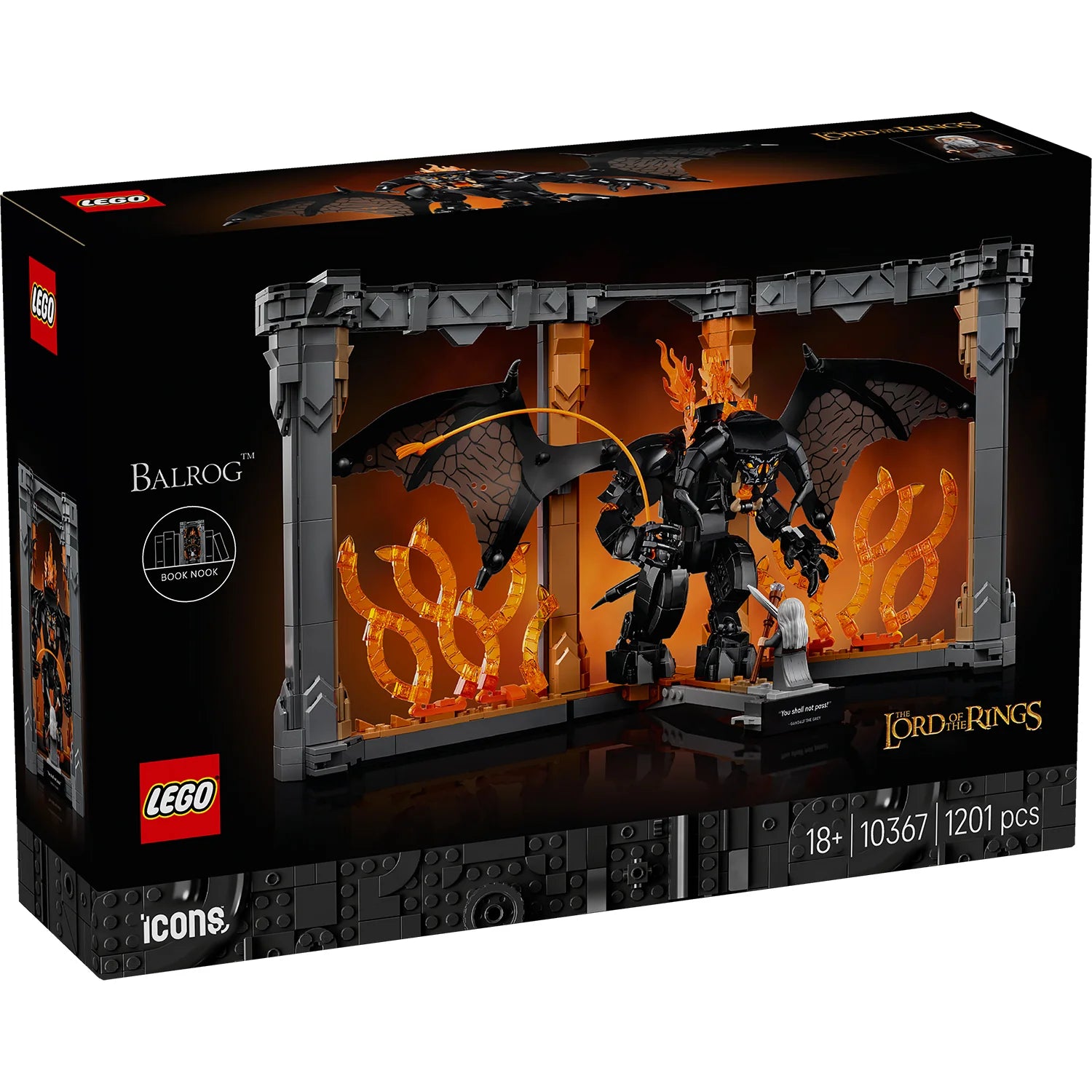 Icons - The Lord of the Rings: Balrog™ Book Nook (10367)