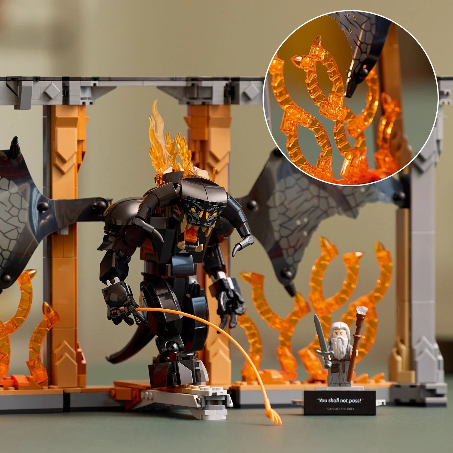 Icons - The Lord of the Rings: Balrog™ Book Nook (10367)
