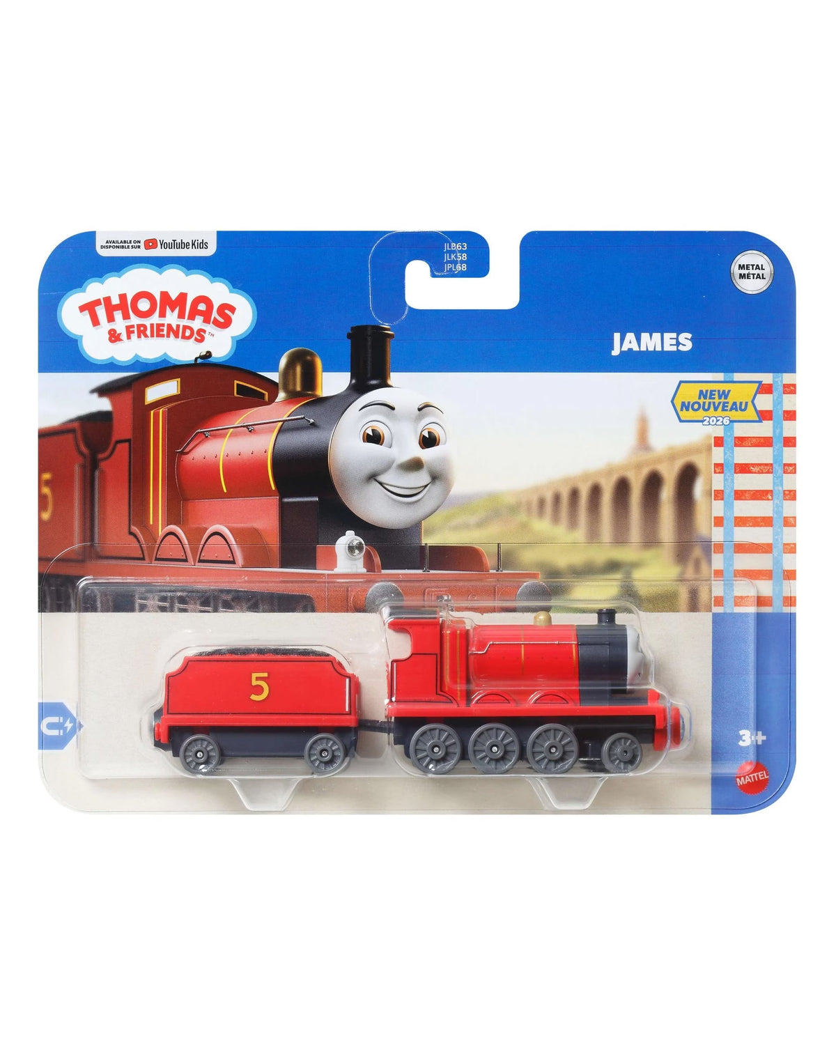 Die-Cast Push Along Engine - James - NEW