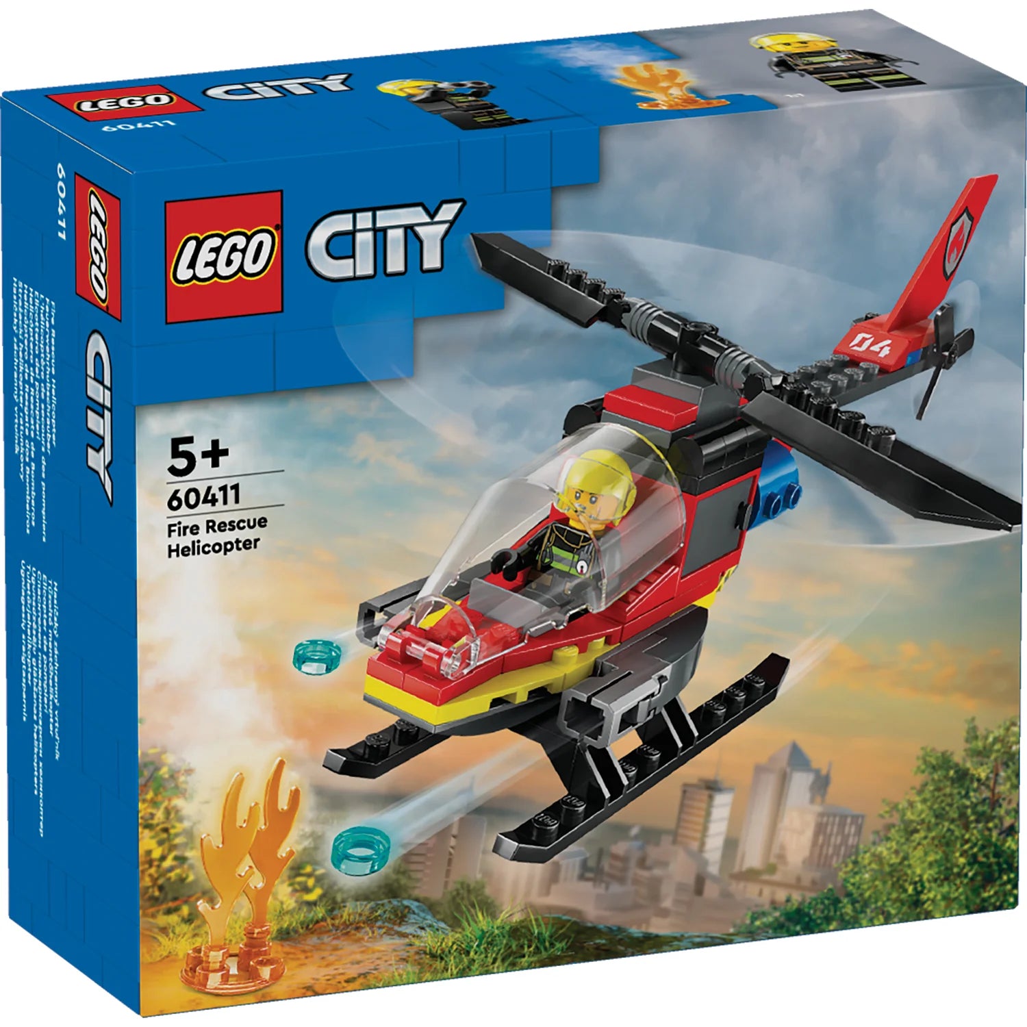 City - Fire Rescue Helicopter (60411) - Toot Toot Toys