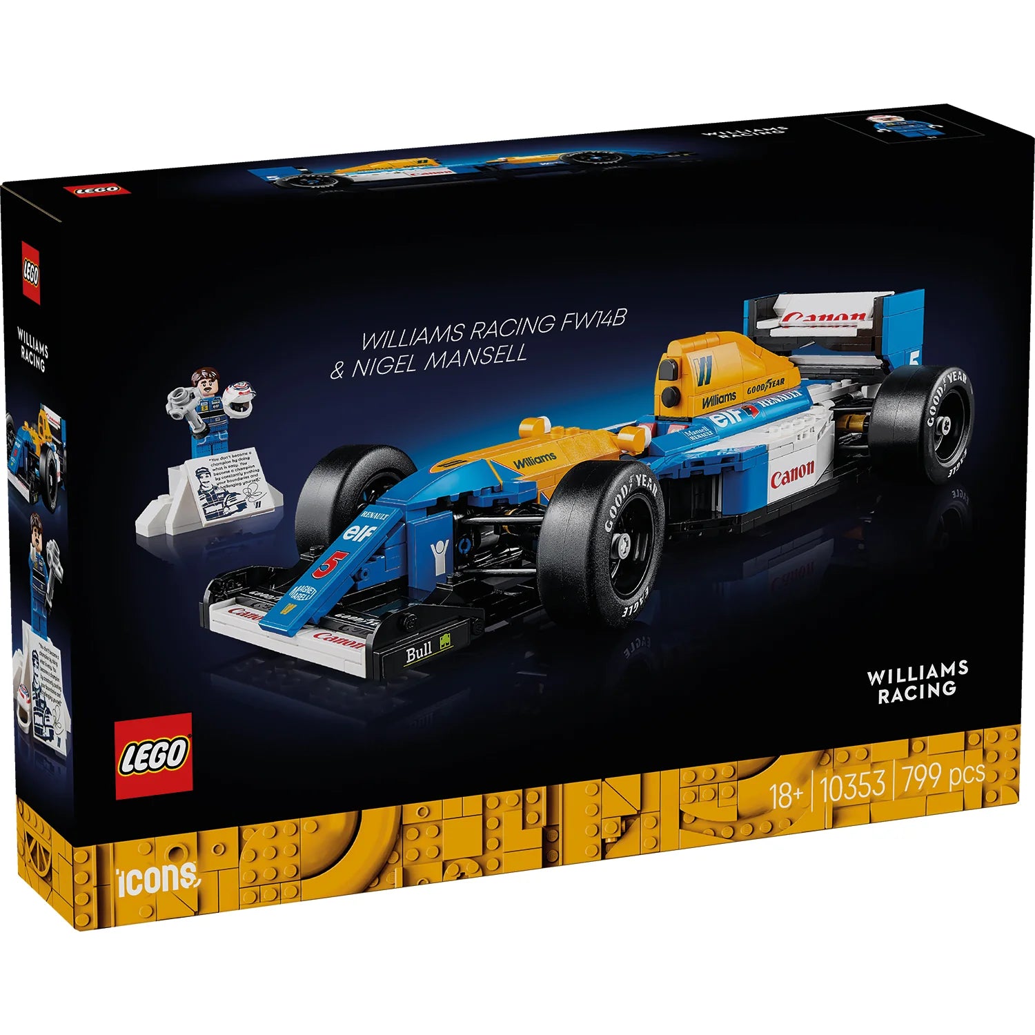 Icons - Williams Racing FW14B & Nigel Mansell (10353)
