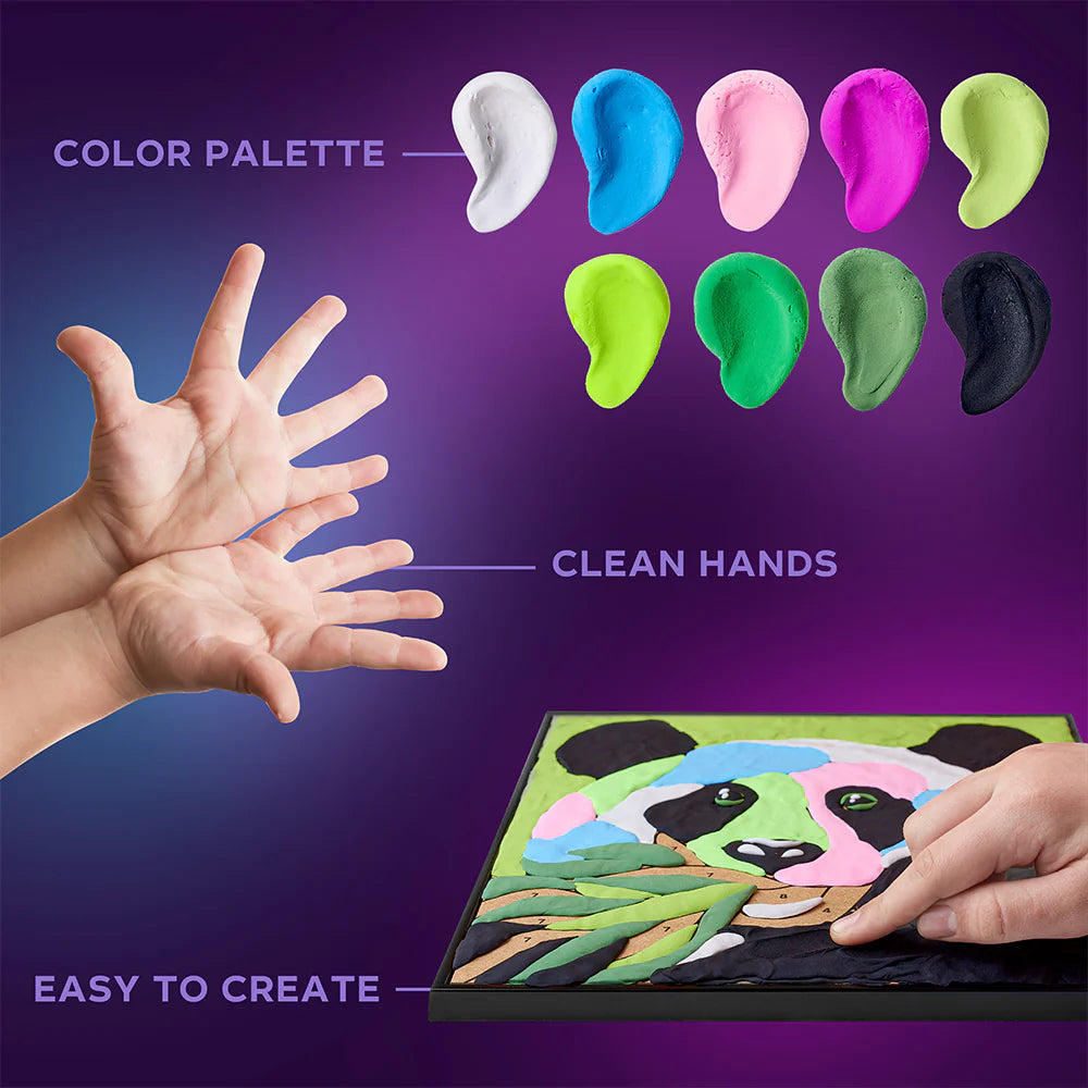 Panda Colouring With Clay Set