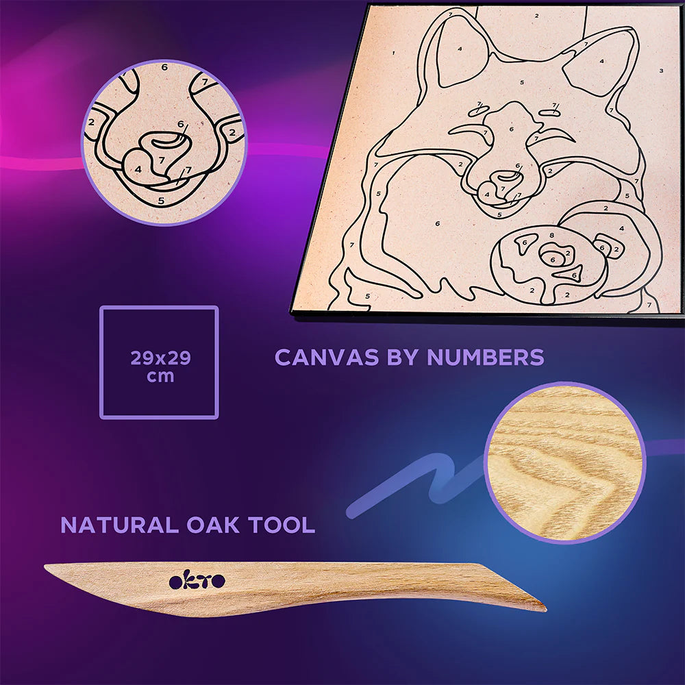 Fox Colouring with Clay Set