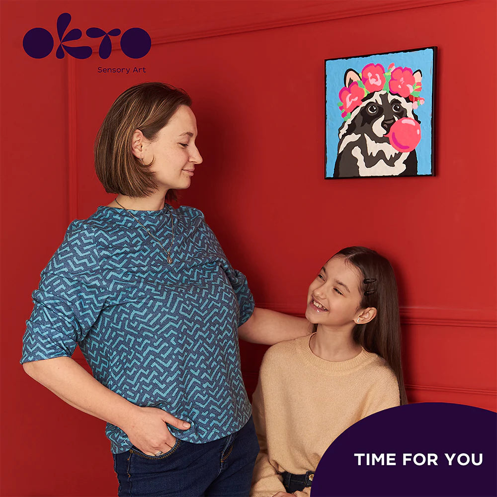 Raccoon Colouring With Clay Set