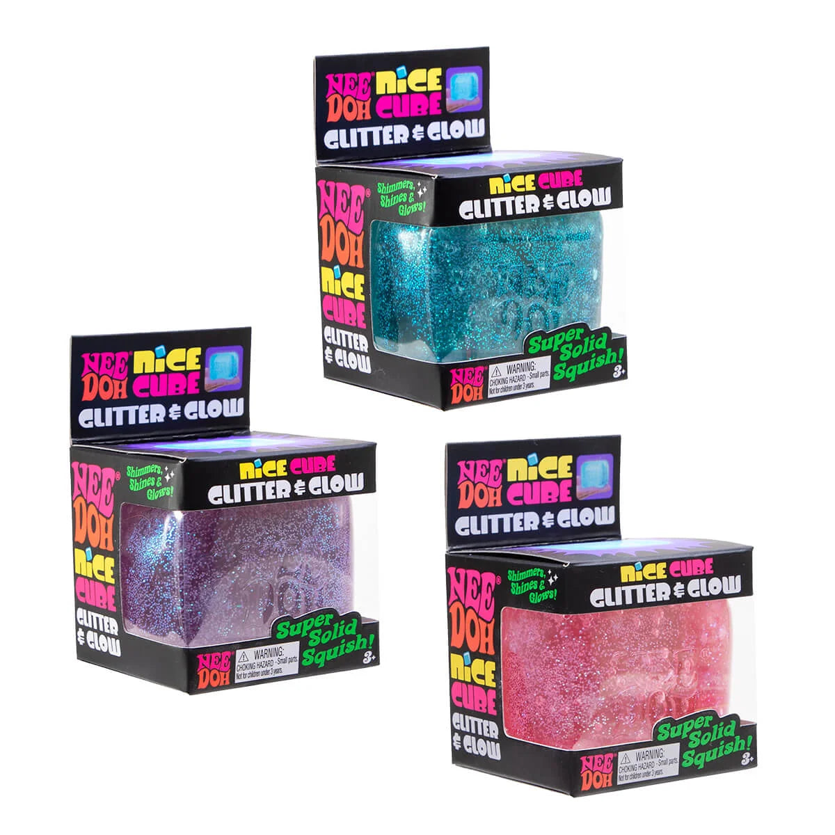 NeeDoh Nice Cube Glitter and Glow