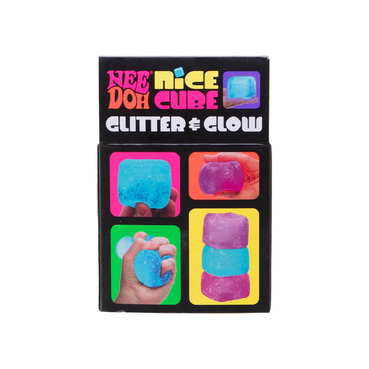 NeeDoh Nice Cube Glitter and Glow