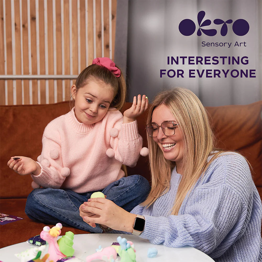 Sensory Art - 24 Colours Air Clay Creativity Set - White and Pastel