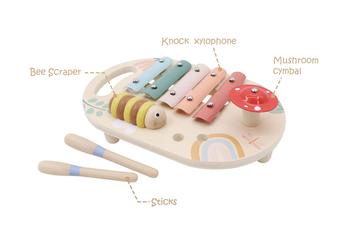 Wooden Happy Spring Music Activity Set