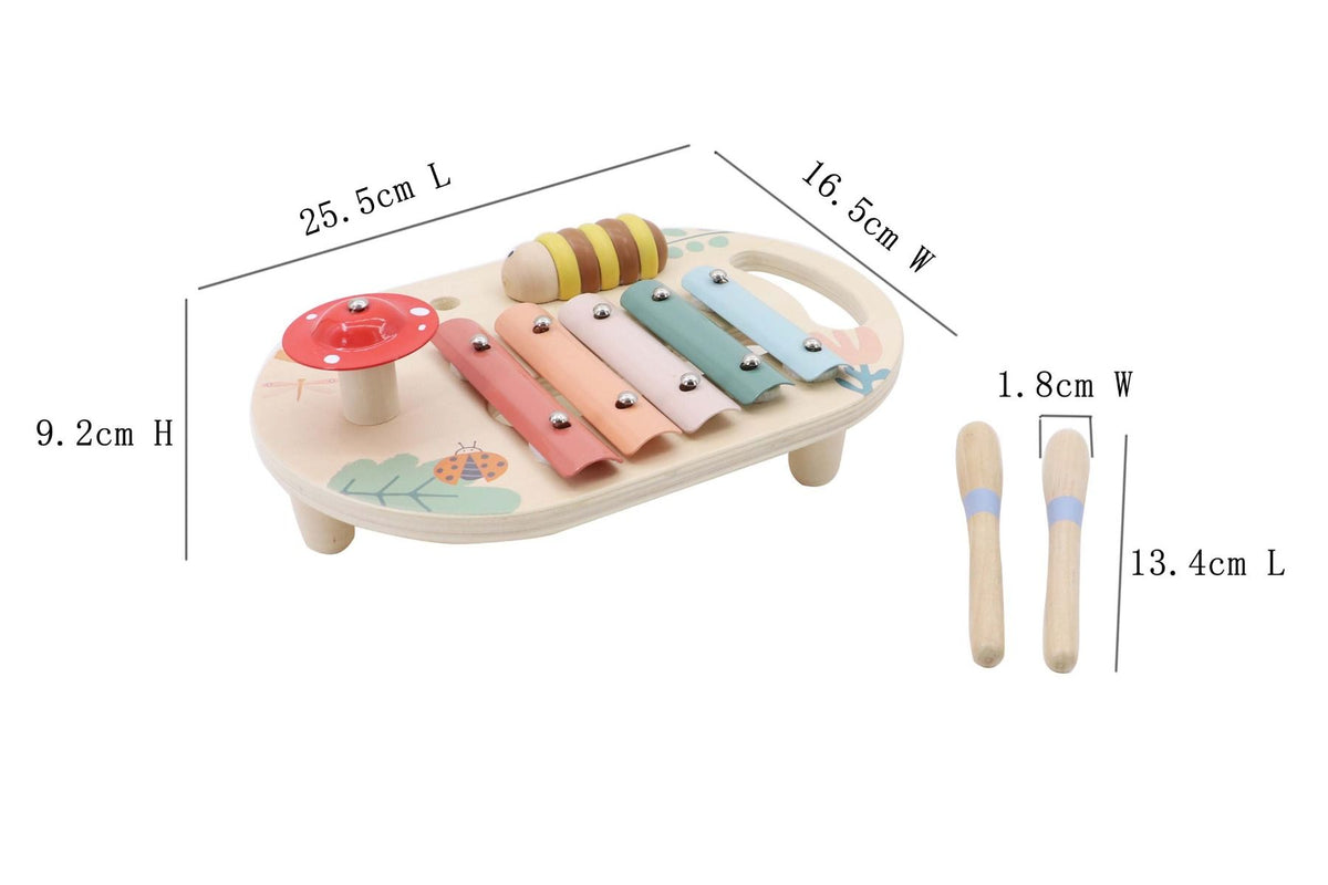 Wooden Happy Spring Music Activity Set