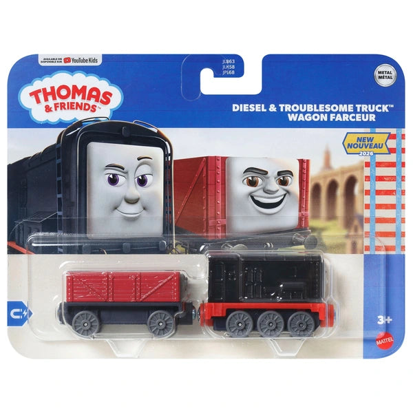 Die-Cast Push Along Engine - Diesel & Troublesome Truck - NEW