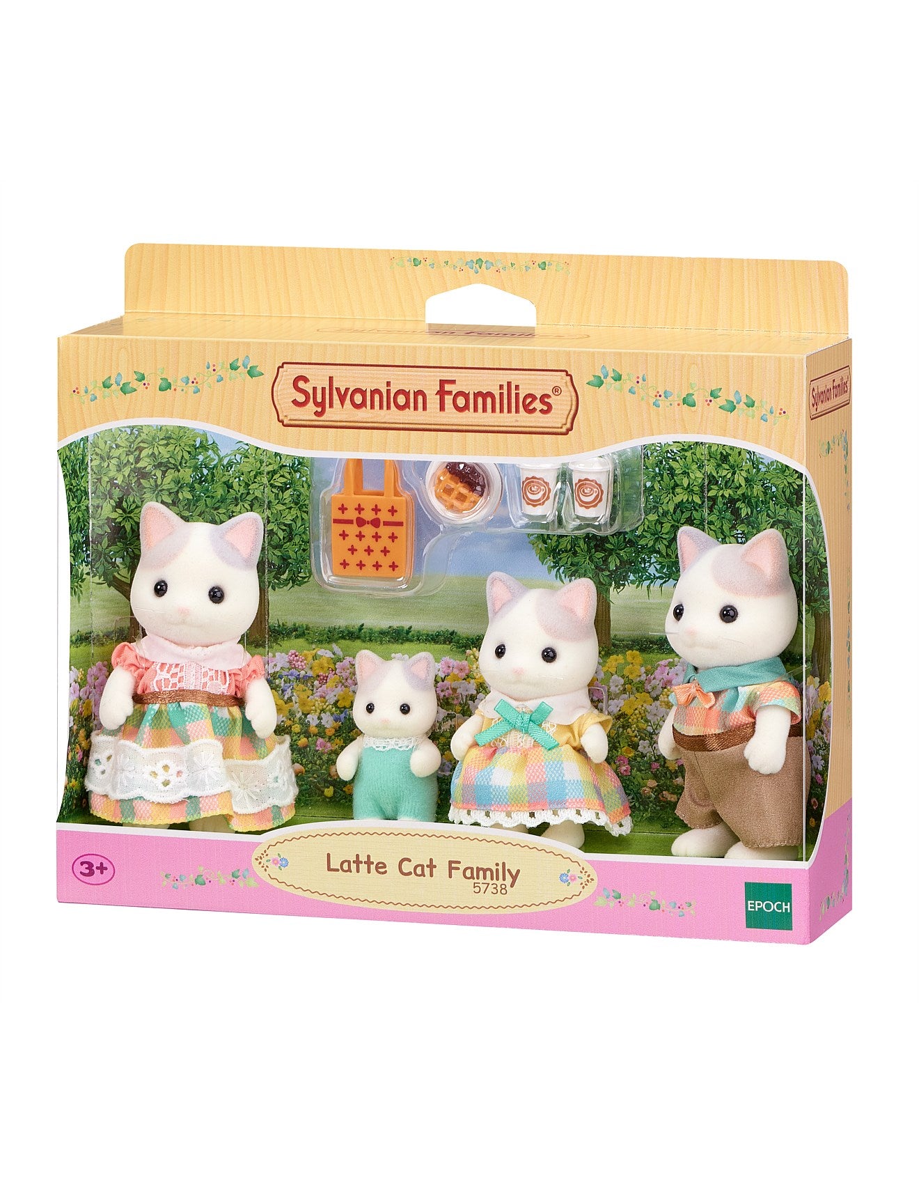 family cats　0507 The Daintypaw Cats | Small Animal Figurines | Li'l Woodzeez