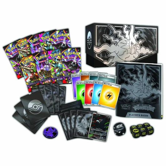 JULY 17 RELEASE Pokémon TCG: Mega Evolution - Pitch Black Elite Trainer Box (*Max 1 per customer) - Toot Toot Toys