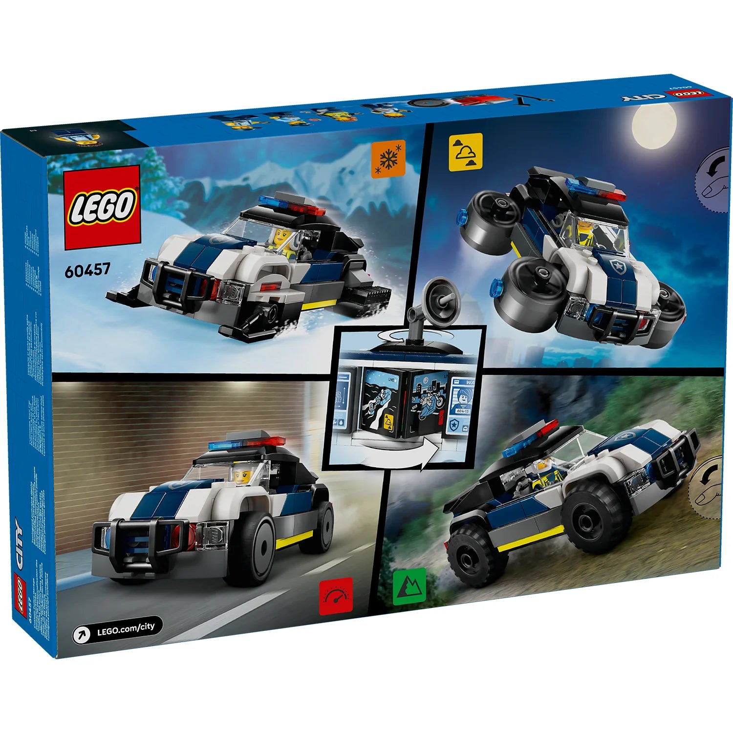 City - Custom Police Car Garage (60457)