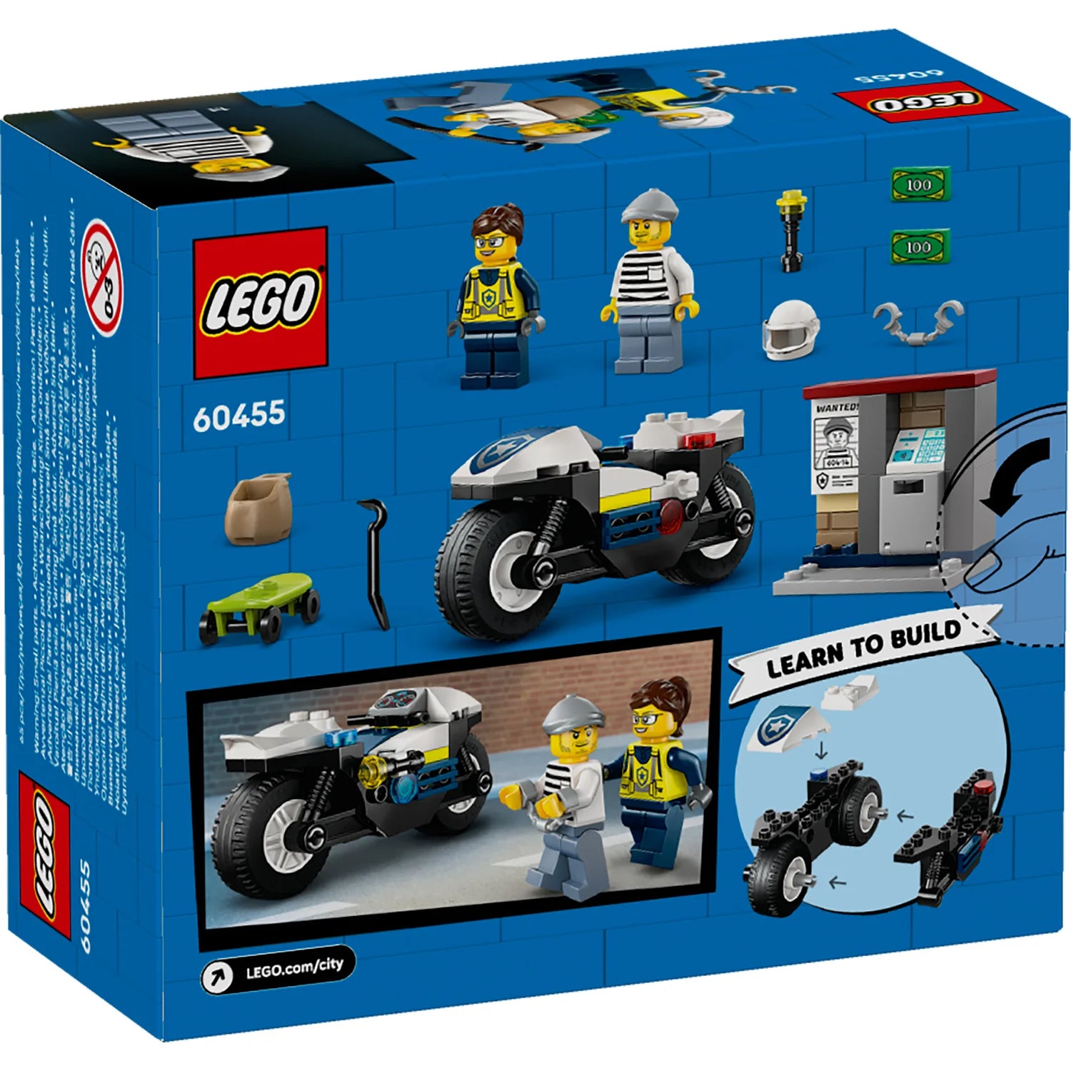 City - Police Motorcycle Chaser (60455)