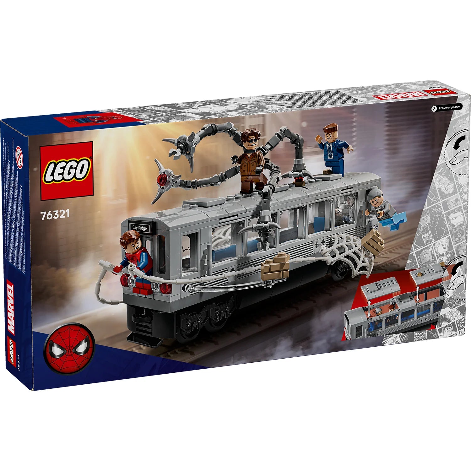 Marvel - Spider-Man vs. Doc Ock Subway Train Scene (76321)