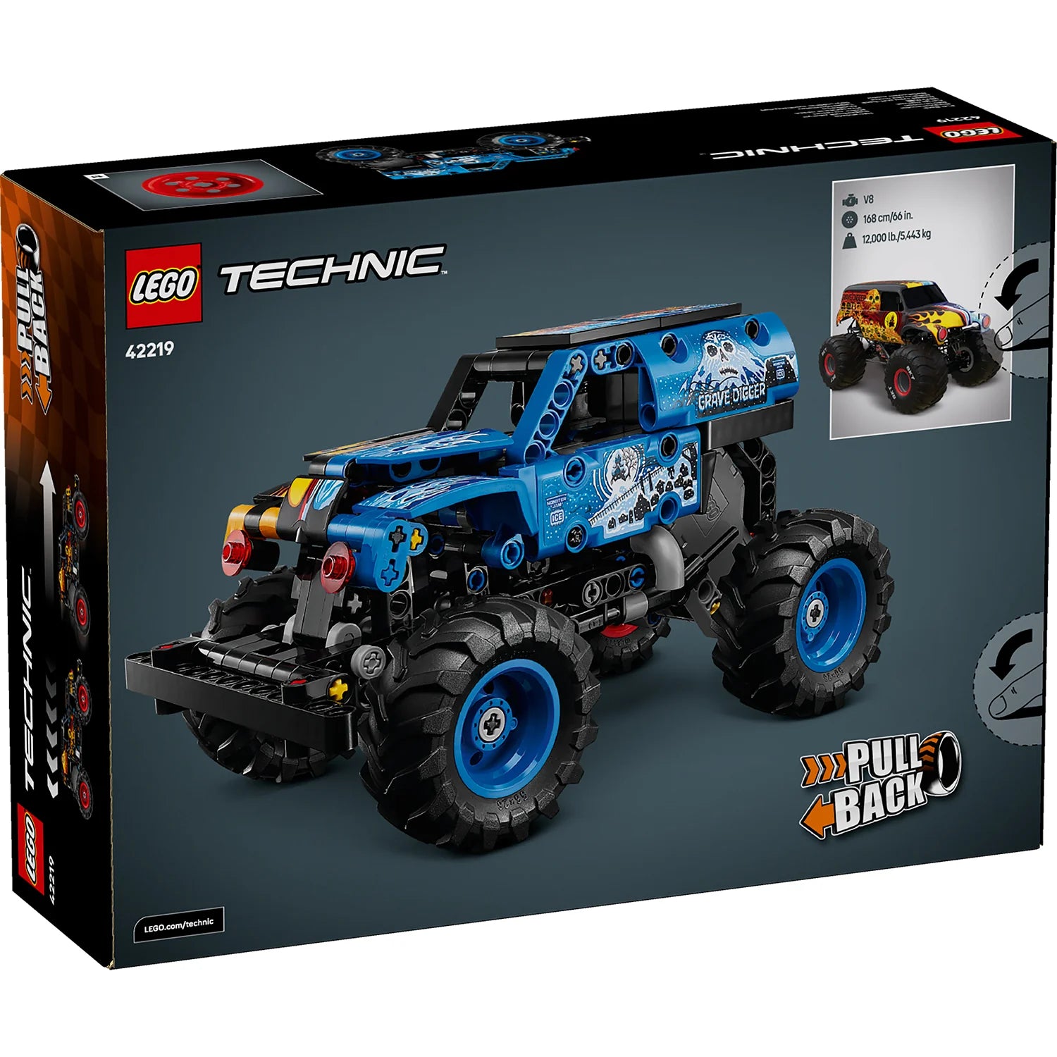 Technic™ - Monster Jam™ Grave Digger™ Fire and Ice (42219) - Toot Toot Toys