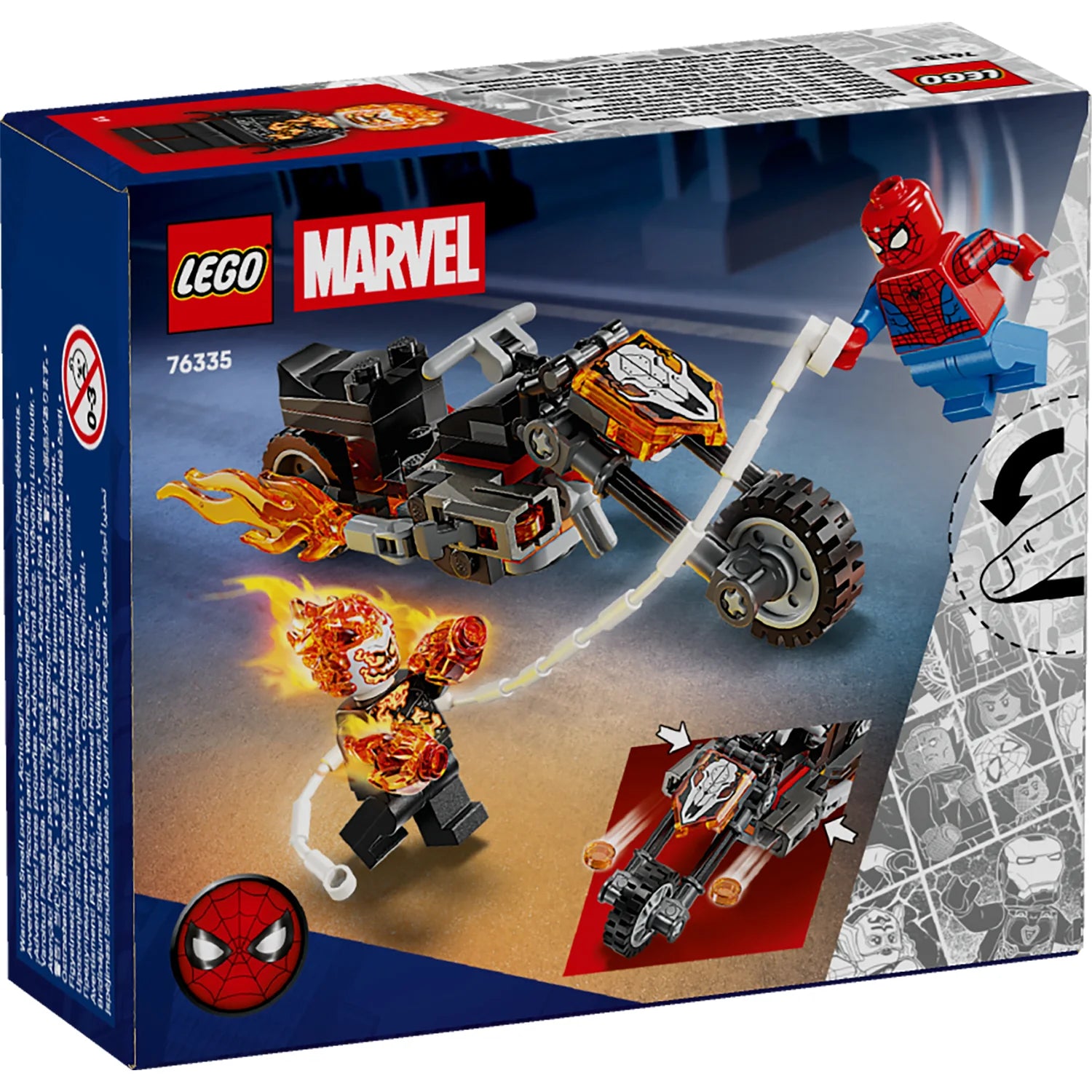 Marvel - Spider-Man vs. Ghost Rider Motorcycle (76335)