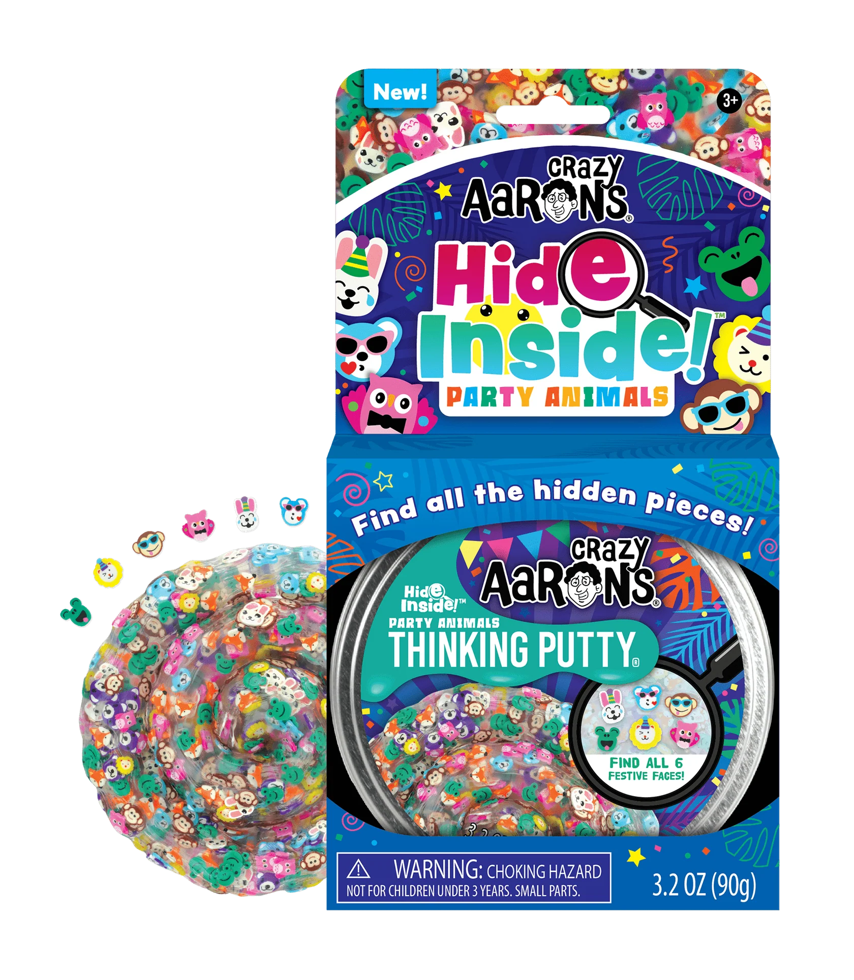 Crazy Aaron's Putty - Party Animals - Hide Inside