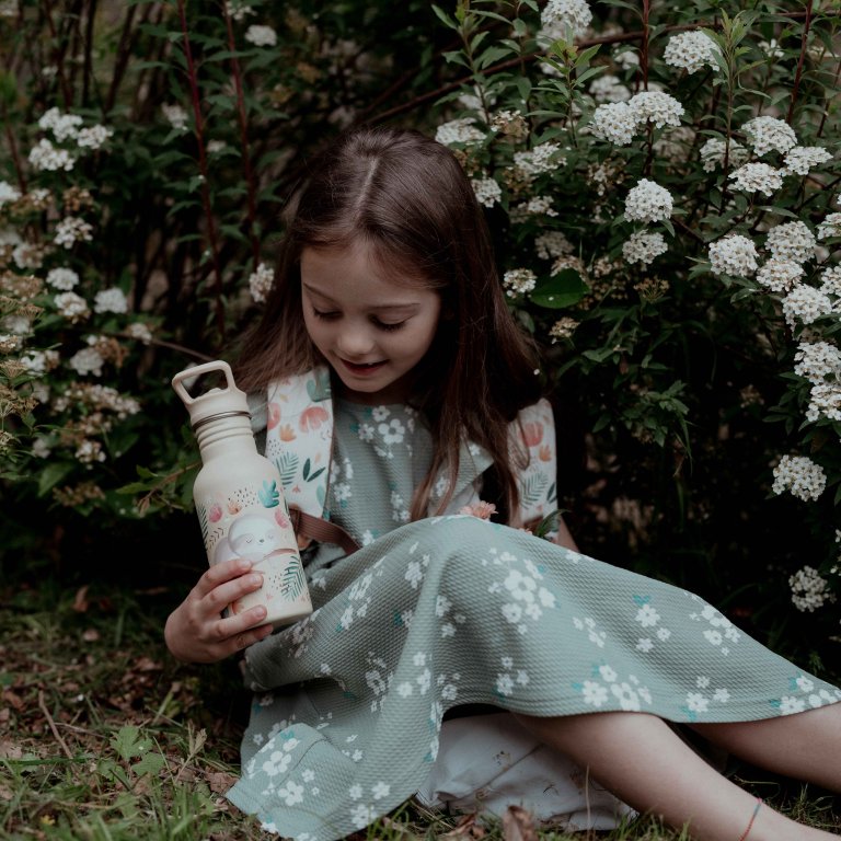 Stainless Steel Drink Bottle 500ml - Gnawy the Sloth