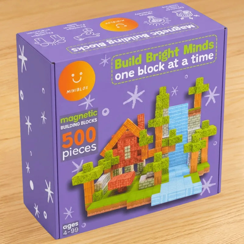 Magnetic Building Blocks Set - 500 pcs