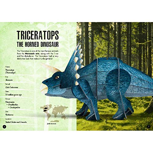 3D Model and Book - The Age of the Dinosaurs - Triceratops