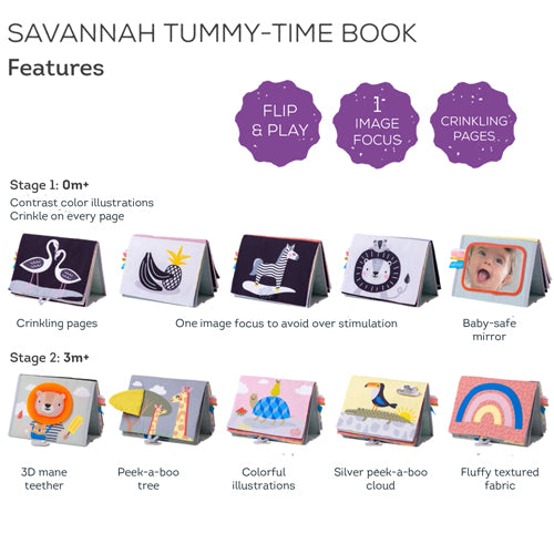 Savannah Tummy Time Book