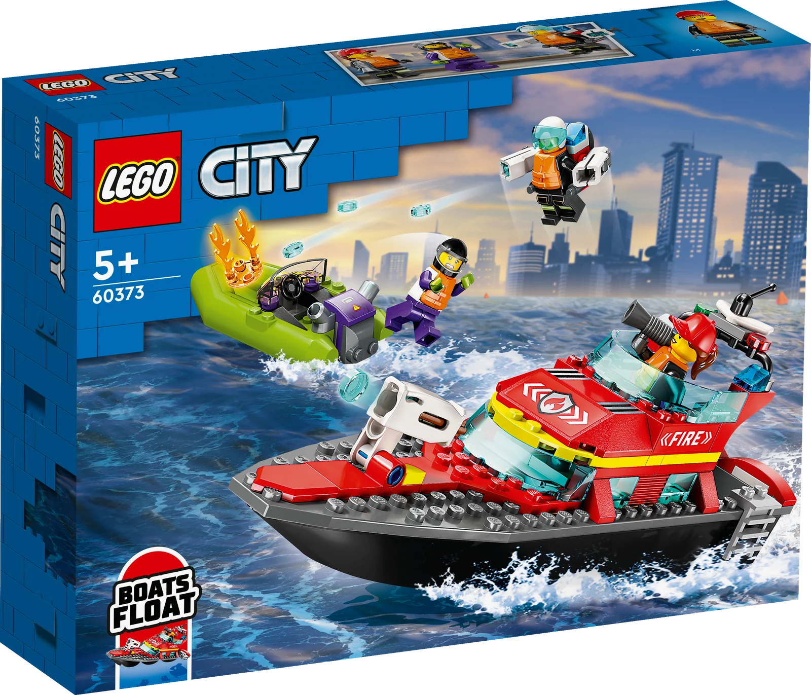 City - Fire Rescue Boat (60373)