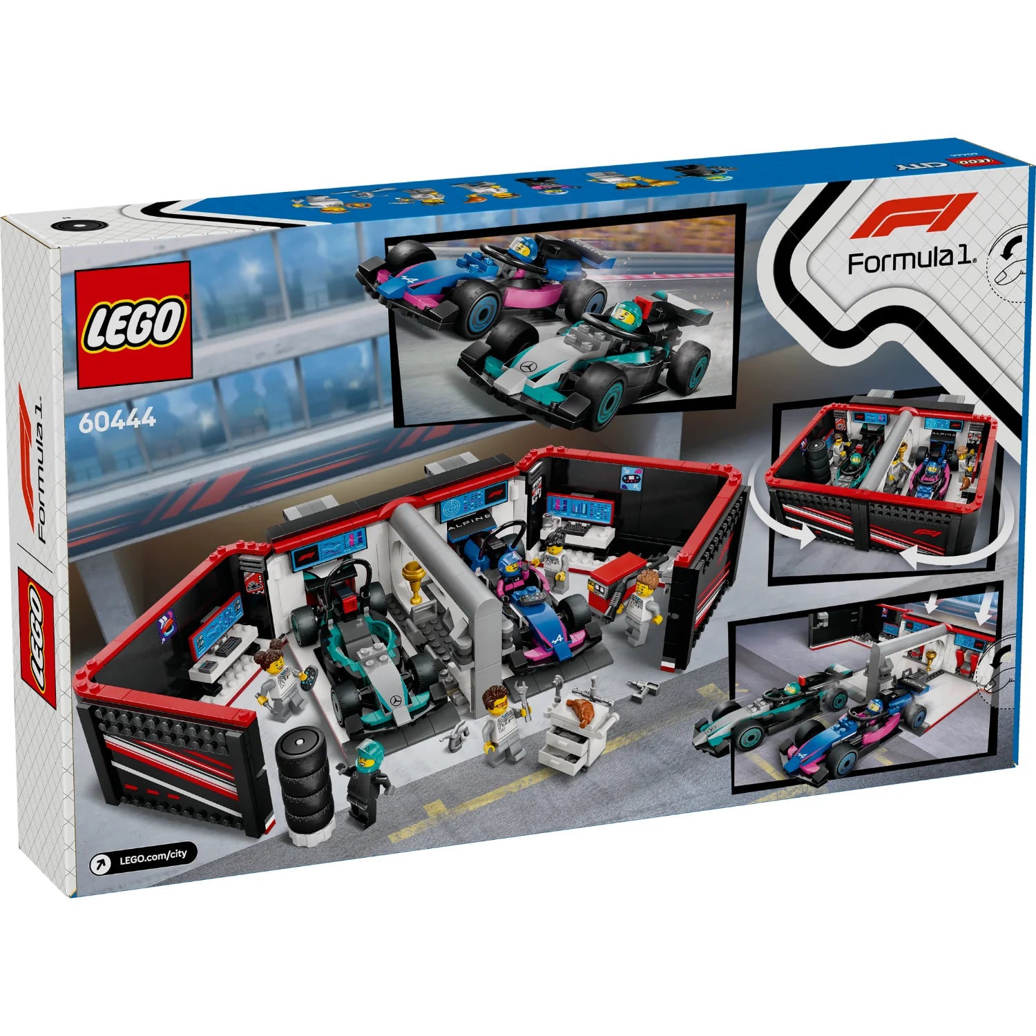 City - F1® Garage & Mercedes-AMG & Alpine Cars (60444)