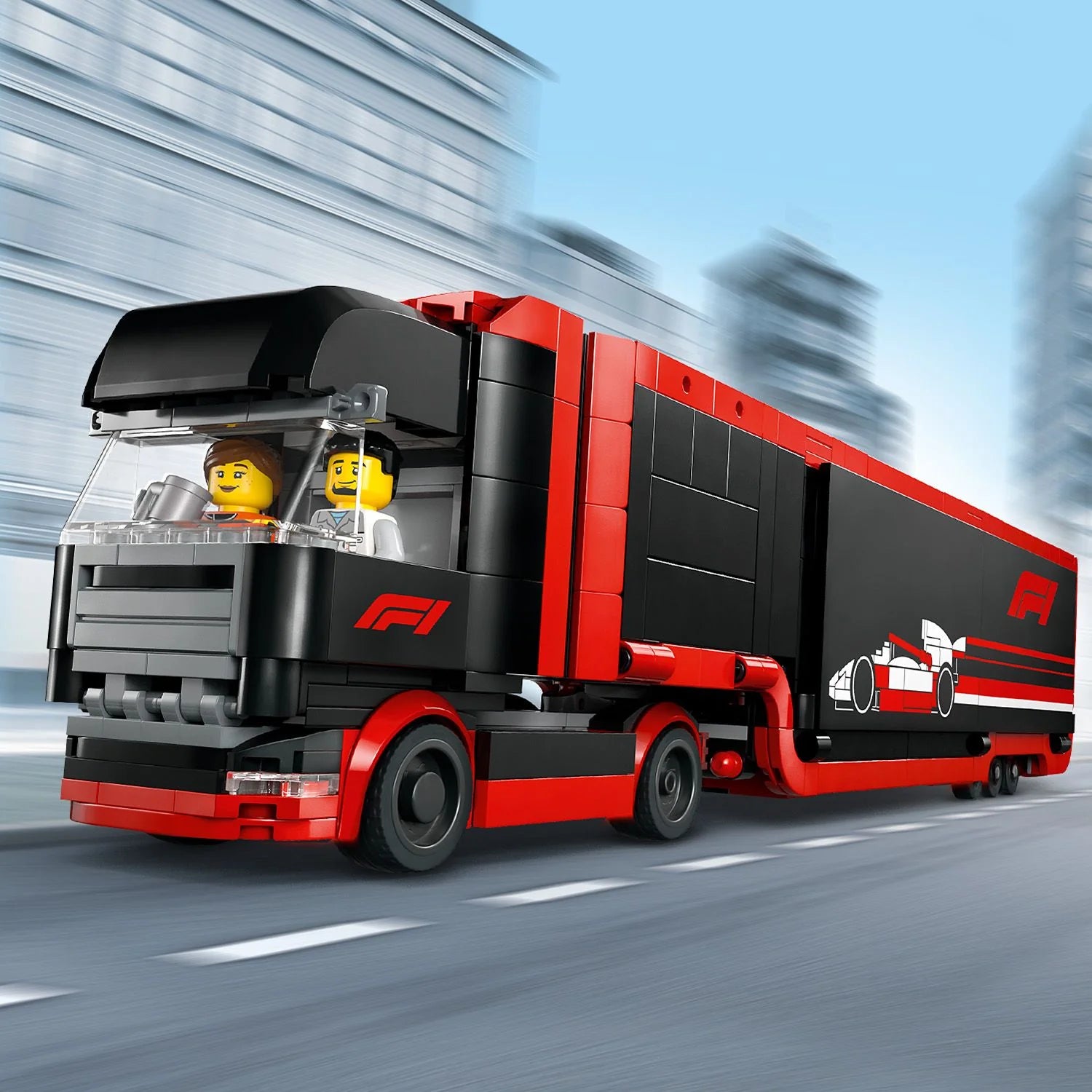 City - F1® Truck with RB20 & AMR24 F1® Cars (60445)