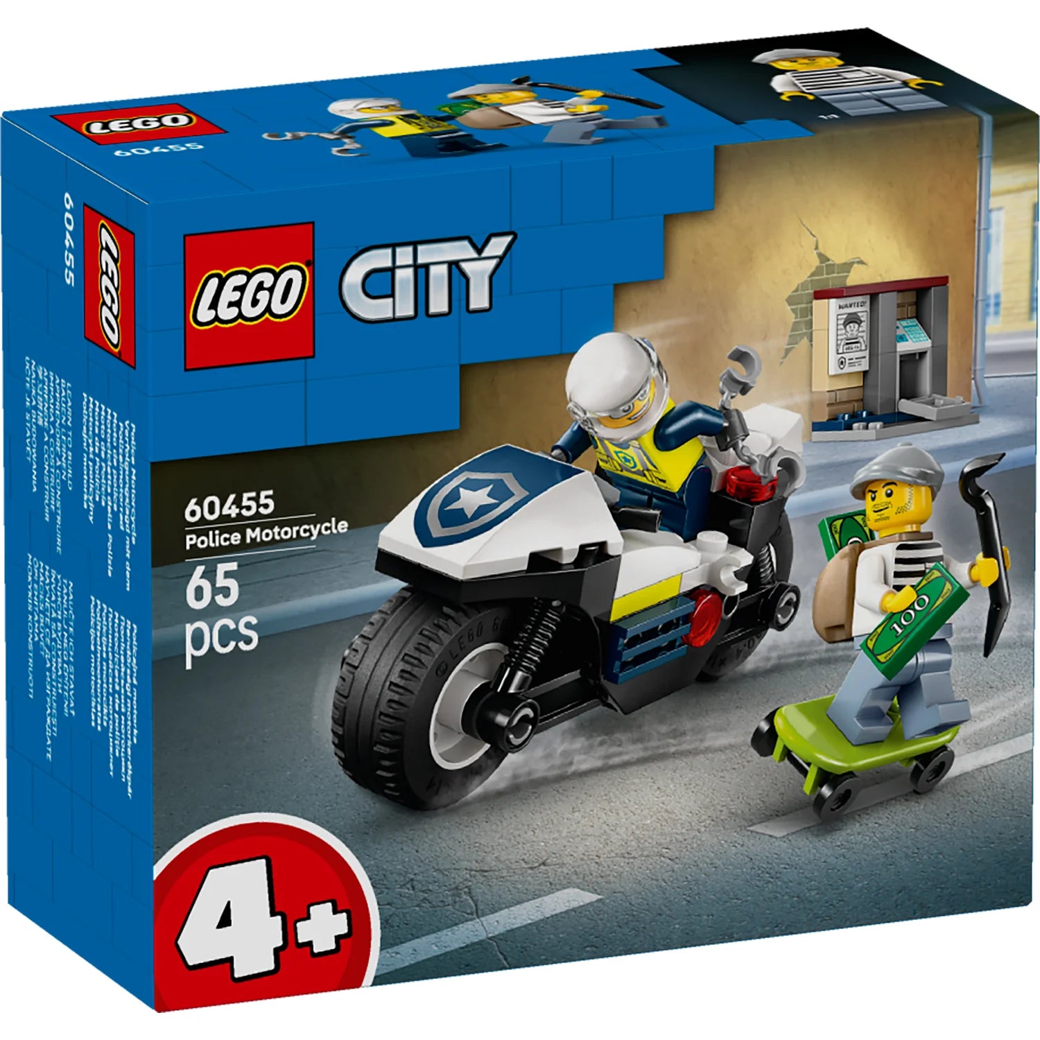 City - Police Motorcycle Chaser (60455)