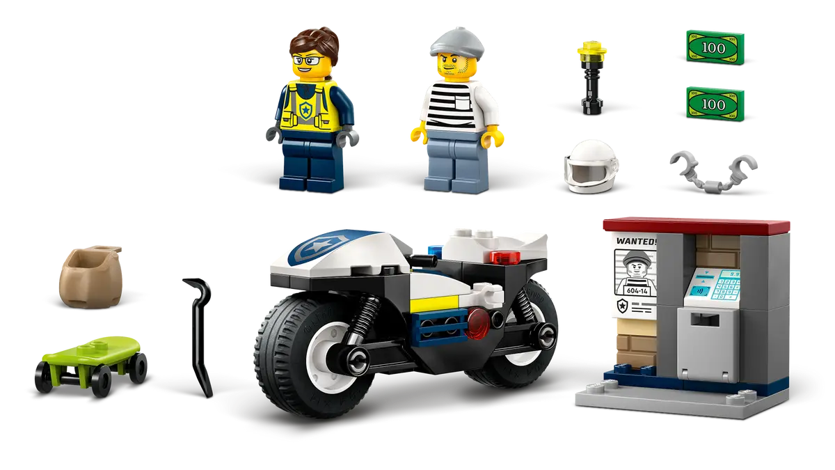 City - Police Motorcycle Chaser (60455)
