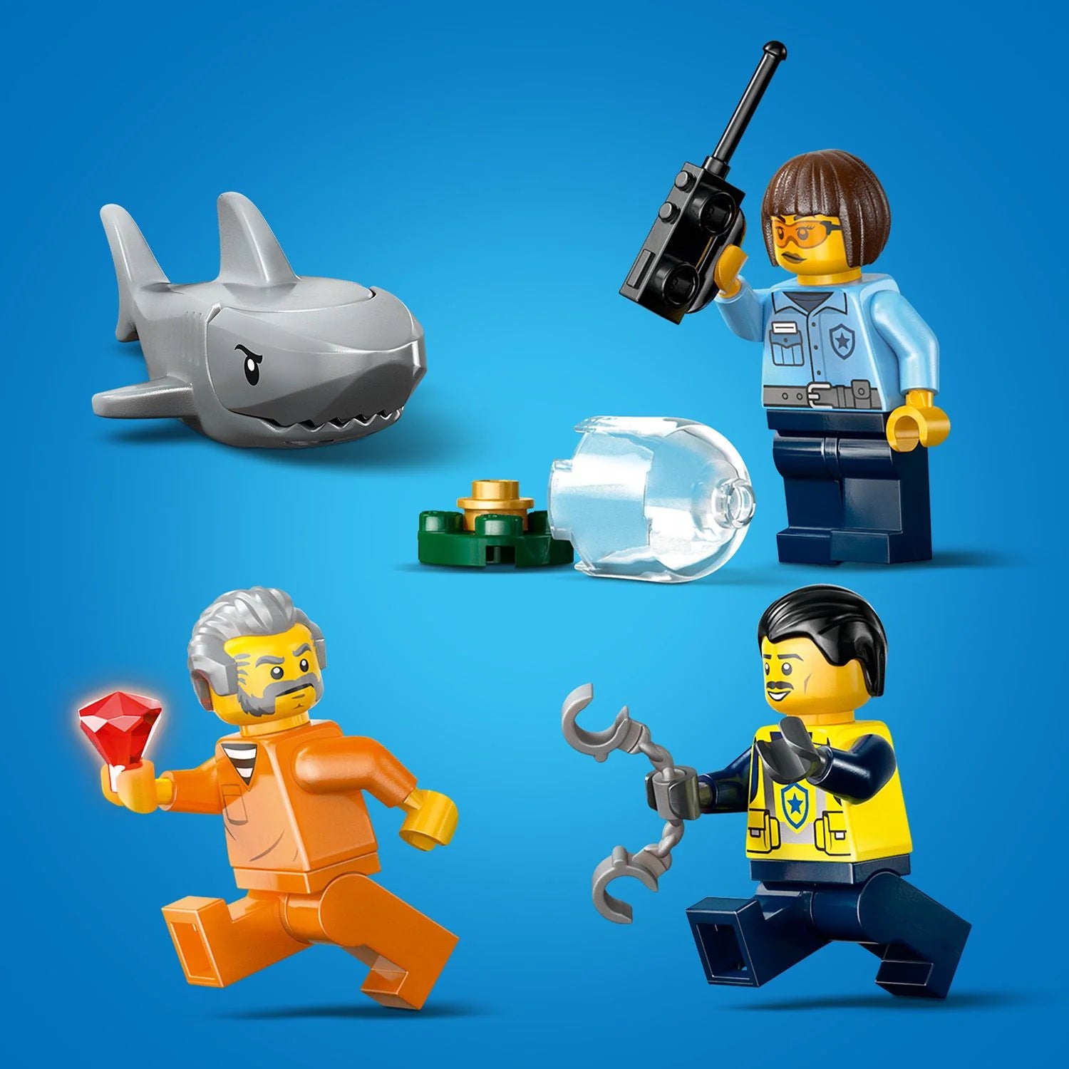 City - Police Boat Chase (60456)