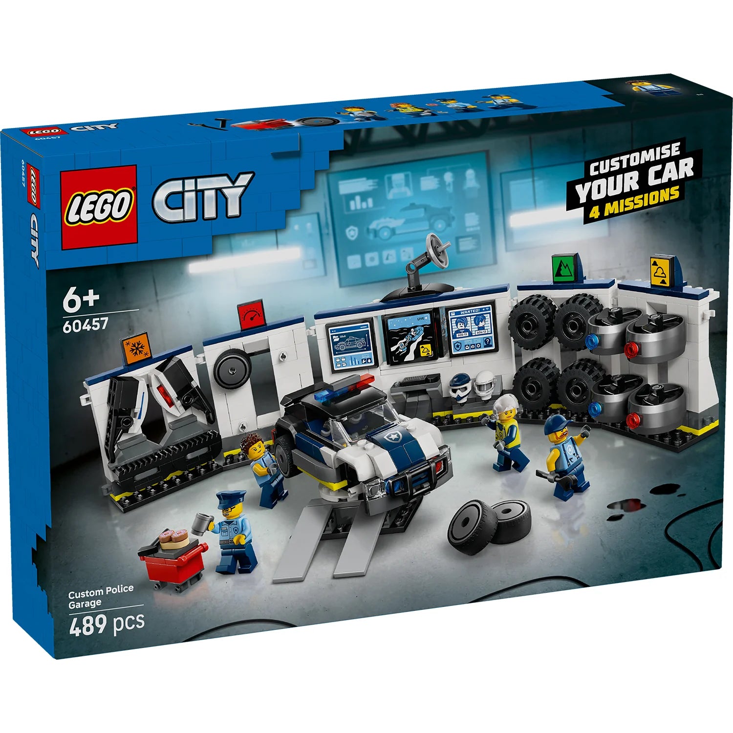 City - Custom Police Car Garage (60457)