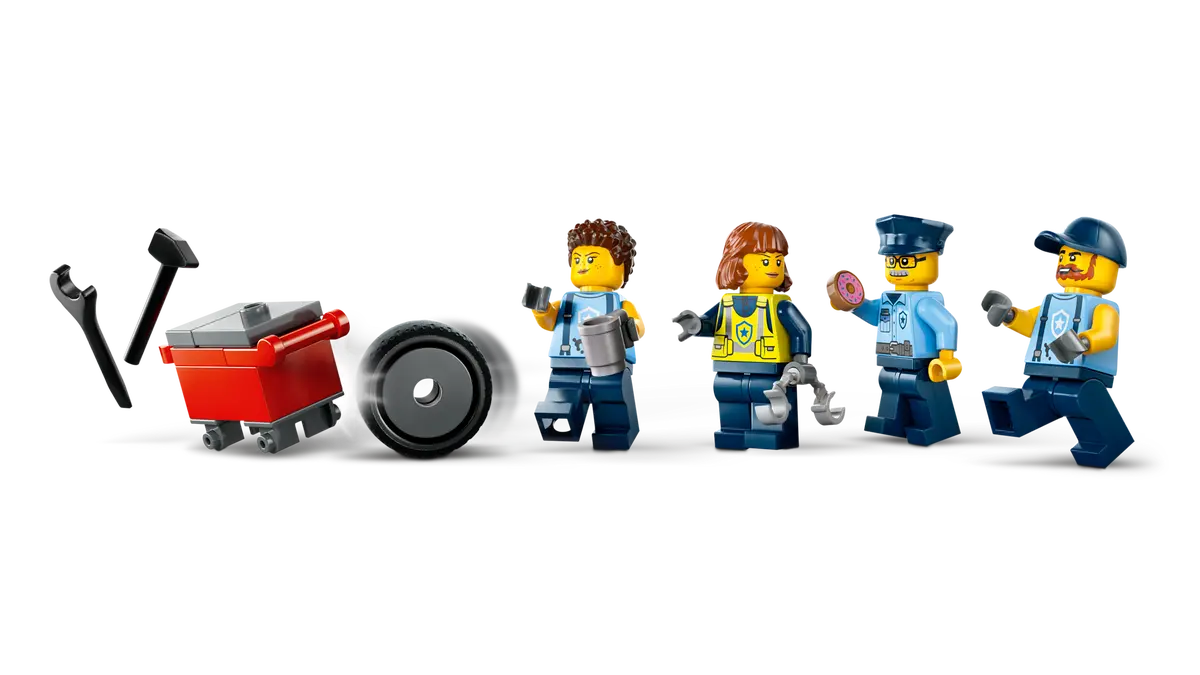 City - Custom Police Car Garage (60457)