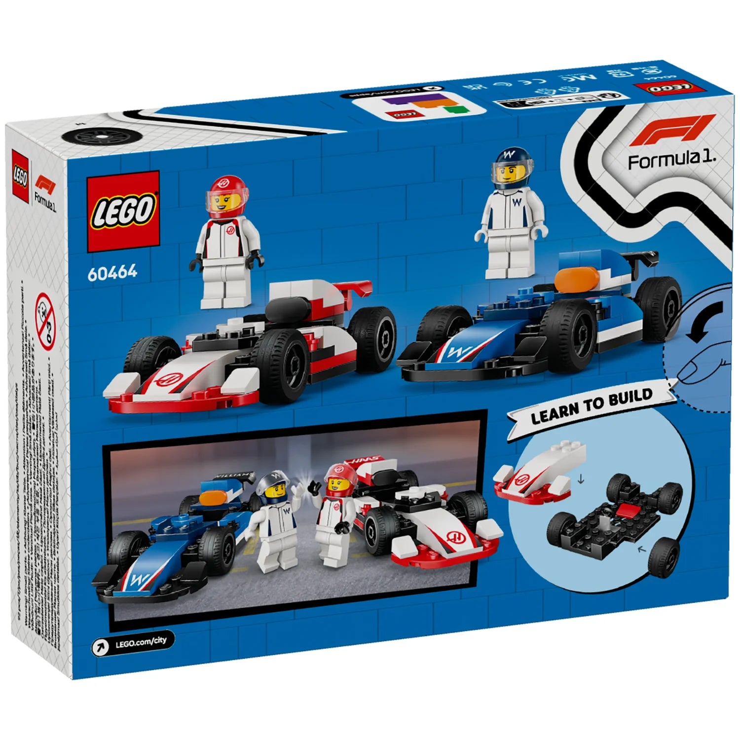 City - F1® Williams Racing & Haas F1® Race Cars (60464)