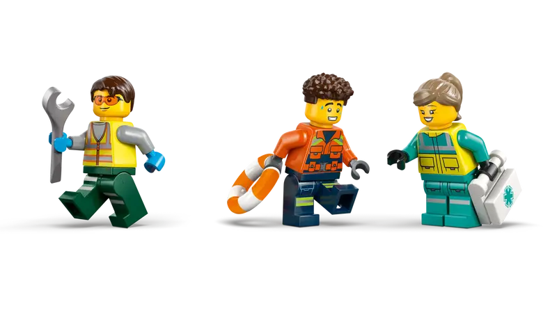 City - Airplane, Service Truck & Hovercraft Remix (60505)