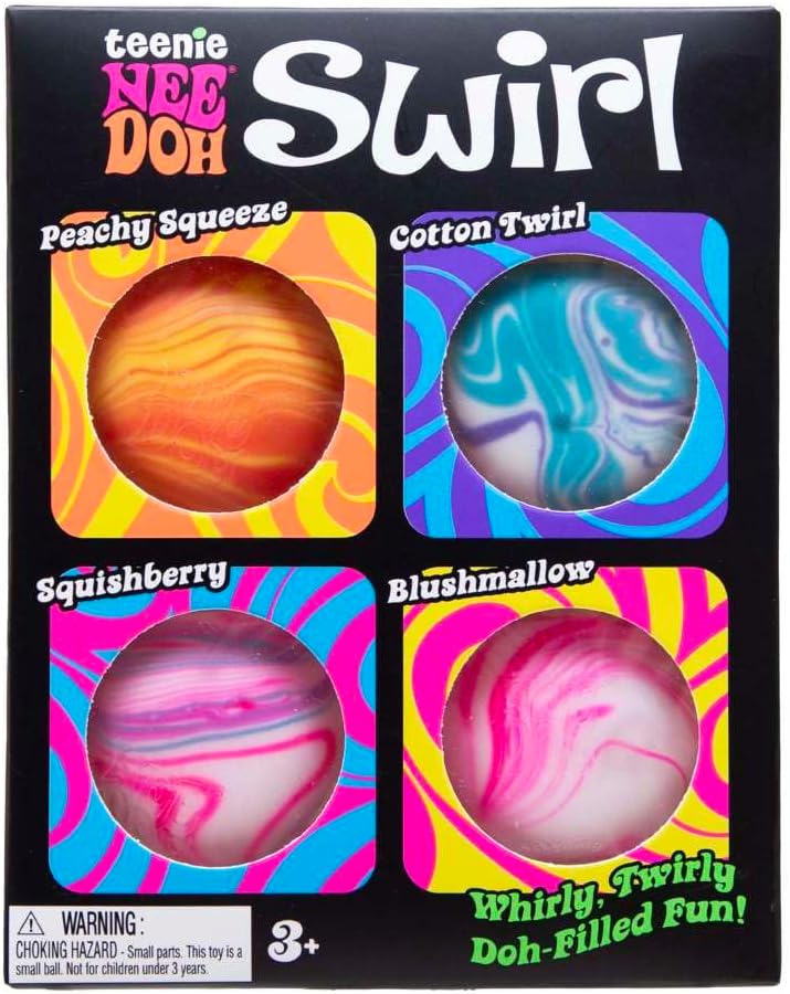 Teenie NeeDoh - Swirl - Multi Pack (Due to high demand, a purchase limit of 1 per customer applies)