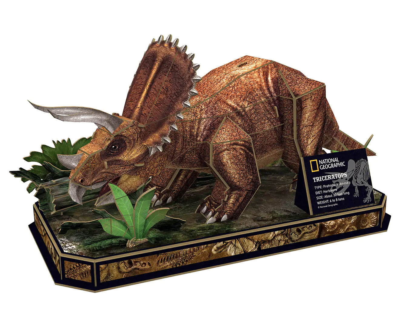 3D Puzzle - Triceratops