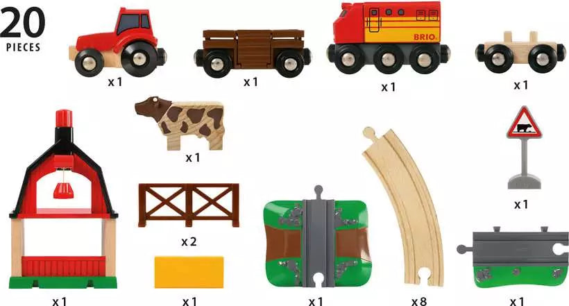 Farm Railway Set (33719) - Toot Toot Toys