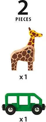 Giraffe and Wagon (33724)