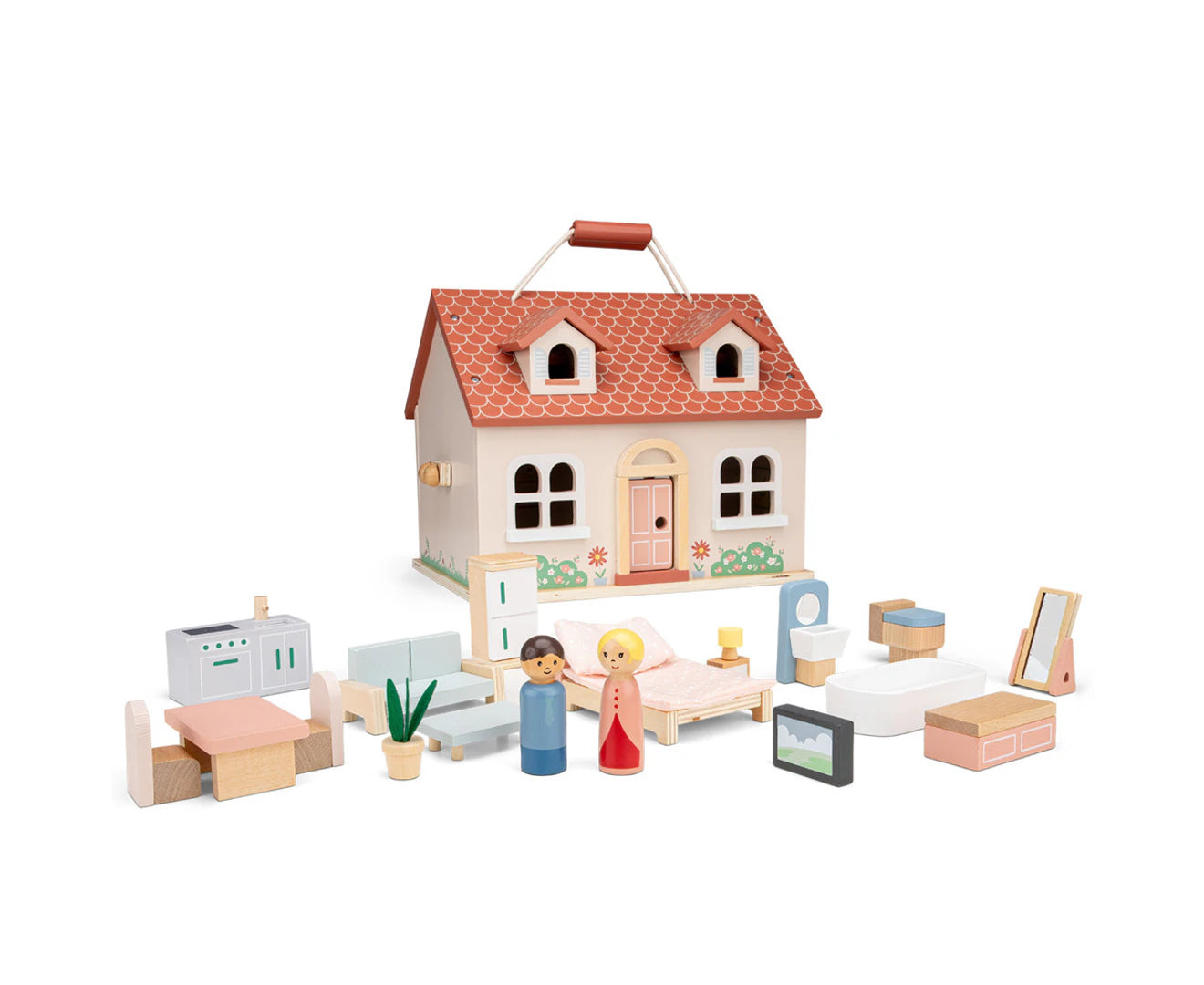 New Classic Toys Mini Doll House with Furniture