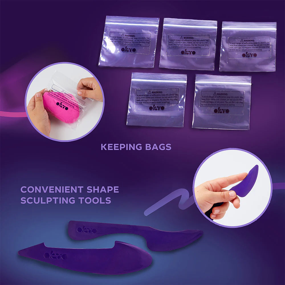 Sensory Art - 18 Colours Air Clay Creativity Set