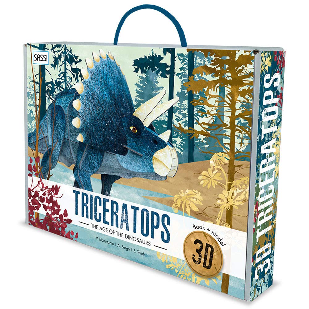 3D Model and Book - The Age of the Dinosaurs - Triceratops