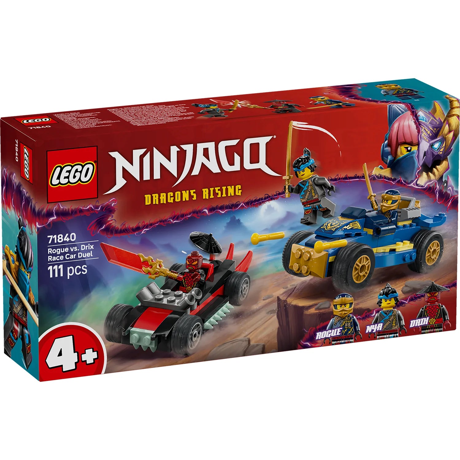NINJAGO® - Rogue vs. Drix Race Car Duel (71840)