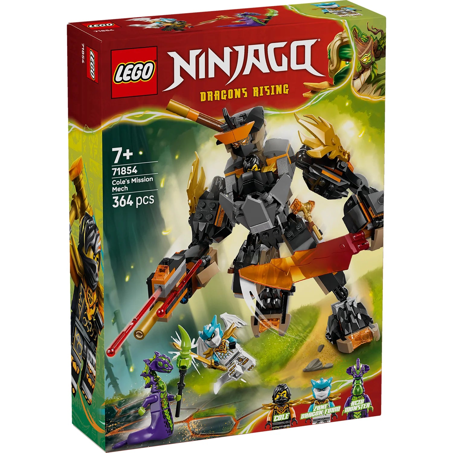 NINJAGO® - Cole’s Mission Mech & Dragon Zane (71854)