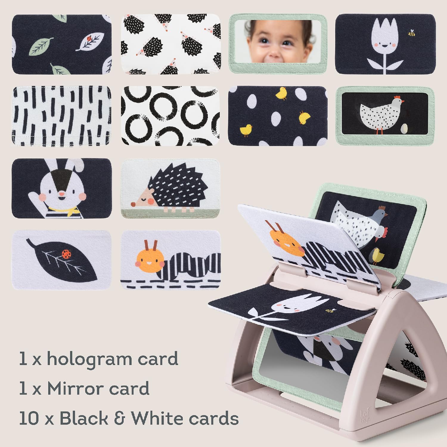 Black & White Spinning Book