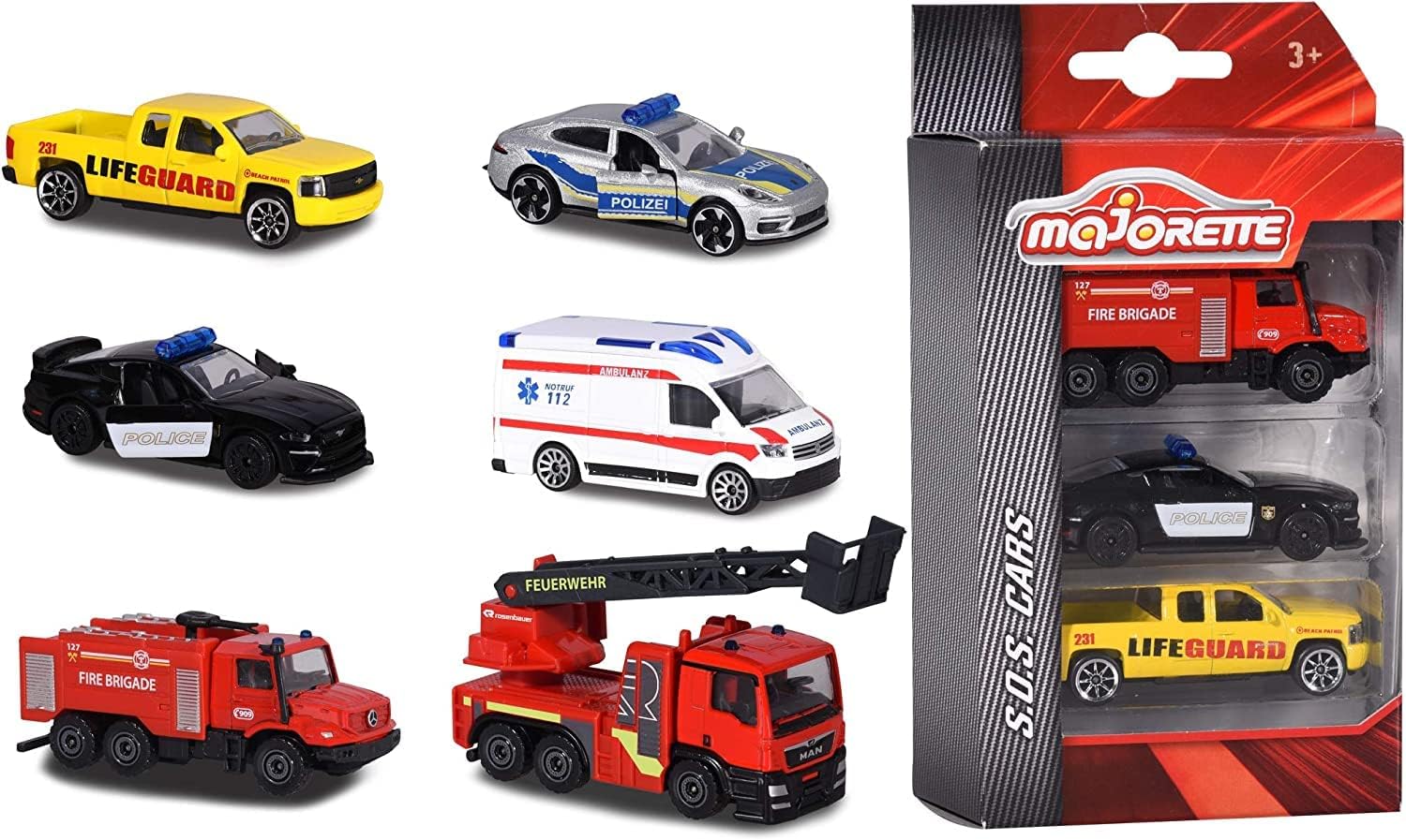 International SOS Cars - 3 Pack